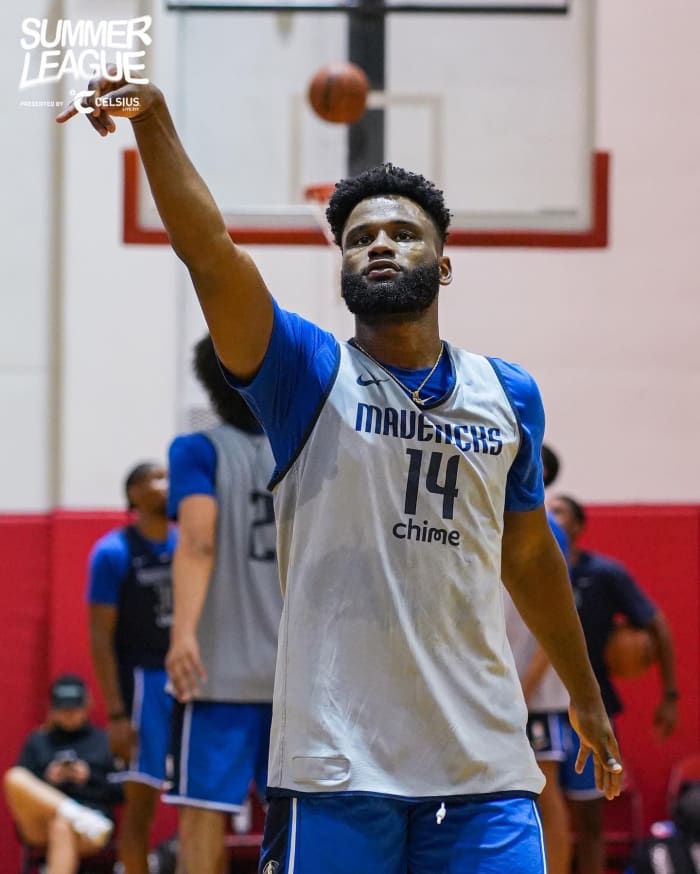 Mike Miles playing the Dallas Mavericks summer league